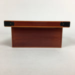 Japanese Lacquerware Vtg Wooden Tray Porcelain Ashtray Hexagon Blue UR488