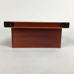 Japanese Lacquerware Vtg Wooden Tray Porcelain Ashtray Hexagon Blue UR488