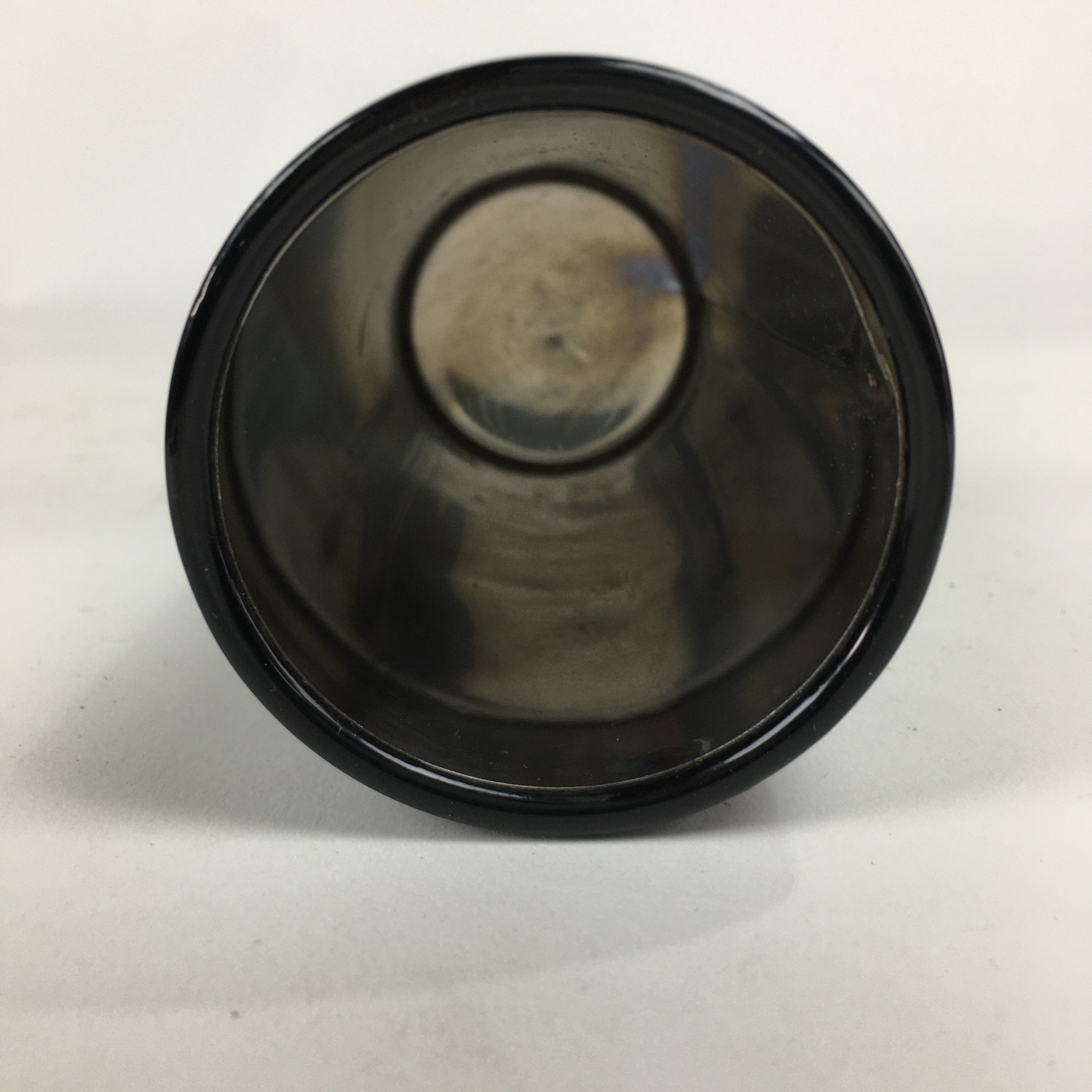 Japanese Lacquerware Wajima-Nuri Flower Vase Vtg Ikebana Kabin Black FV943