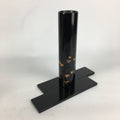 Japanese Lacquerware Wajima-Nuri Flower Vase Vtg Ikebana Kabin Black FV943