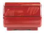 Japanese Lacquerware Wooden Bento Box Red 2 Tier Vtg Jubako Raden Crane JB79