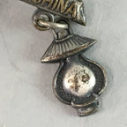 Japanese Lapel Pin Vtg Badge Metal Brooch Accessory Pickaxe Lamp J710
