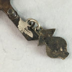 Japanese Lapel Pin Vtg Badge Metal Brooch Accessory Pickaxe Lamp J710