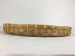 Japanese Large Bamboo Drying Basket Vtg Natural Round Kago Zaru 52 cm Wide B158