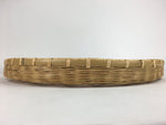 Japanese Large Bamboo Drying Basket Vtg Natural Round Kago Zaru 52 cm Wide B158