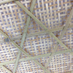 Japanese Large Bamboo Drying Basket Vtg Natural Round Kago Zaru 52 cm Wide B158