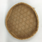 Japanese Large Bamboo Drying Basket Vtg Natural Round Kago Zaru 53cm Wide B157
