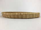 Japanese Large Bamboo Drying Basket Vtg Natural Round Kago Zaru 53cm Wide B157