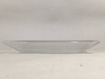 Japanese Lead Glass Plate Vtg Square Line Hoya PX510