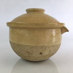 Japanese Lidded Ceramic Pot Donabe Vtg Spout And Handle Nabe Pot Pottery PY59