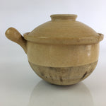 Japanese Lidded Ceramic Pot Donabe Vtg Spout And Handle Nabe Pot Pottery PY59