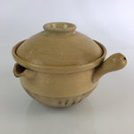 Japanese Lidded Ceramic Pot Donabe Vtg Spout And Handle Nabe Pot Pottery PY59