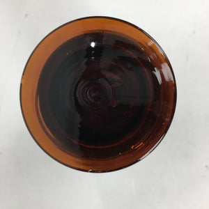 Japanese Lidded Glass Medicine Bottle Vtg Amber Glass Hi-Lex SRG 250 13.5 cm MB