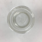 Japanese Lidded Glass Medicine Bottle Vtg Clear Color Glass 10.5 cm Vase MB22