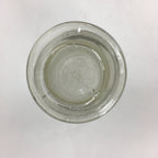 Japanese Lidded Glass Medicine Bottle Vtg Clear Color Glass 10.5 cm Vase MB24