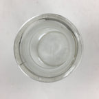 Japanese Lidded Glass Medicine Bottle Vtg Clear Color Glass 10.5 cm Vase MB24