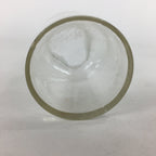 Japanese Lidded Glass Medicine Bottle Vtg Clear Color Glass 10.5 cm Vase MB24