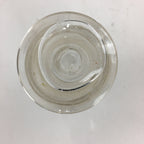 Japanese Lidded Glass Medicine Bottle Vtg Clear Color Glass 11 cm Vase MB20