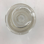 Japanese Lidded Glass Medicine Bottle Vtg Clear Color Glass 11 cm Vase MB20