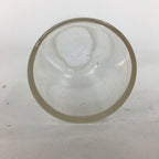 Japanese Lidded Glass Medicine Bottle Vtg Clear Color Glass 11 cm Vase MB20