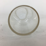 Japanese Lidded Glass Medicine Bottle Vtg Clear Color Glass 11 cm Vase MB20
