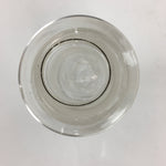 Japanese Lidded Glass Medicine Bottle Vtg Clear Color Glass 11 cm Vase MB25