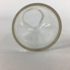 Japanese Lidded Glass Medicine Bottle Vtg Clear Color Glass 11 cm Vase MB25