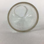 Japanese Lidded Glass Medicine Bottle Vtg Clear Color Glass 11 cm Vase MB25