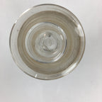 Japanese Lidded Glass Medicine Bottle Vtg Clear Color Glass 11.5 cm Vase MB23
