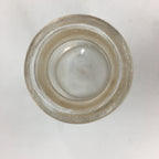 Japanese Lidded Glass Medicine Bottle Vtg Clear Color Glass 11.5 cm Vase MB23