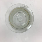 Japanese Lidded Glass Medicine Bottle Vtg Clear Color Glass 12.5 cm Vase MB19