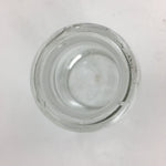 Japanese Lidded Glass Medicine Bottle Vtg Clear Color Glass 12.5 cm Vase MB19
