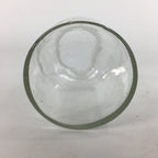 Japanese Lidded Glass Medicine Bottle Vtg Clear Color Glass 12.5 cm Vase MB19