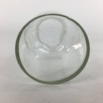 Japanese Lidded Glass Medicine Bottle Vtg Clear Color Glass 12.5 cm Vase MB19