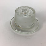 Japanese Lidded Glass Medicine Bottle Vtg Clear Color Glass 12.5 cm Vase MB19