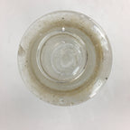 Japanese Lidded Glass Medicine Bottle Vtg Clear Color Glass 14.5 cm Vase MB18