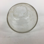 Japanese Lidded Glass Medicine Bottle Vtg Clear Color Glass 14.5 cm Vase MB18