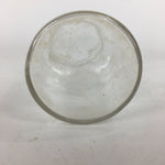 Japanese Lidded Glass Medicine Bottle Vtg Clear Color Glass 14.5 cm Vase MB18