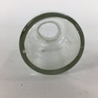 Japanese Lidded Glass Medicine Bottle Vtg Clear Color Glass 8.5 cm Vase MB26