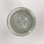 Japanese Lidded Glass Medicine Bottle Vtg Clear Color Glass 8.5 cm Vase MB27