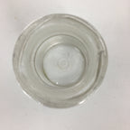 Japanese Lidded Glass Medicine Bottle Vtg Clear Color Glass 8.5 cm Vase MB29