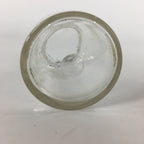 Japanese Lidded Glass Medicine Bottle Vtg Clear Color Glass 8.5 cm Vase MB29