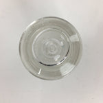 Japanese Lidded Glass Medicine Bottle Vtg Clear Color Glass 8.5 cm Vase MB30