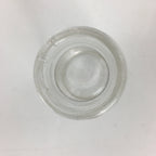 Japanese Lidded Glass Medicine Bottle Vtg Clear Color Glass 8.5 cm Vase MB30