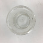 Japanese Lidded Glass Medicine Bottle Vtg Clear Color Glass 9 cm Vase MB28