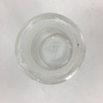Japanese Lidded Glass Medicine Bottle Vtg Clear Color Glass 9 cm Vase MB28