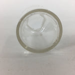 Japanese Lidded Glass Medicine Bottle Vtg Clear Color Glass 9 cm Vase MB28