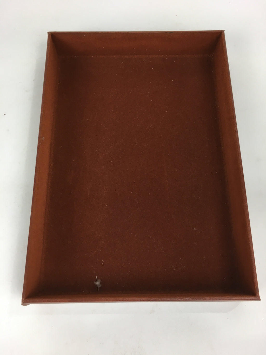 Japanese Lidded Trinket Box Vtg Artificial leather Document box Fumibako JK251
