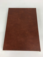 Japanese Lidded Trinket Box Vtg Artificial leather Document box Fumibako JK251