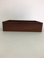 Japanese Lidded Wooden Trinket Box Vtg Lacquerware Document box Fumibako UR518